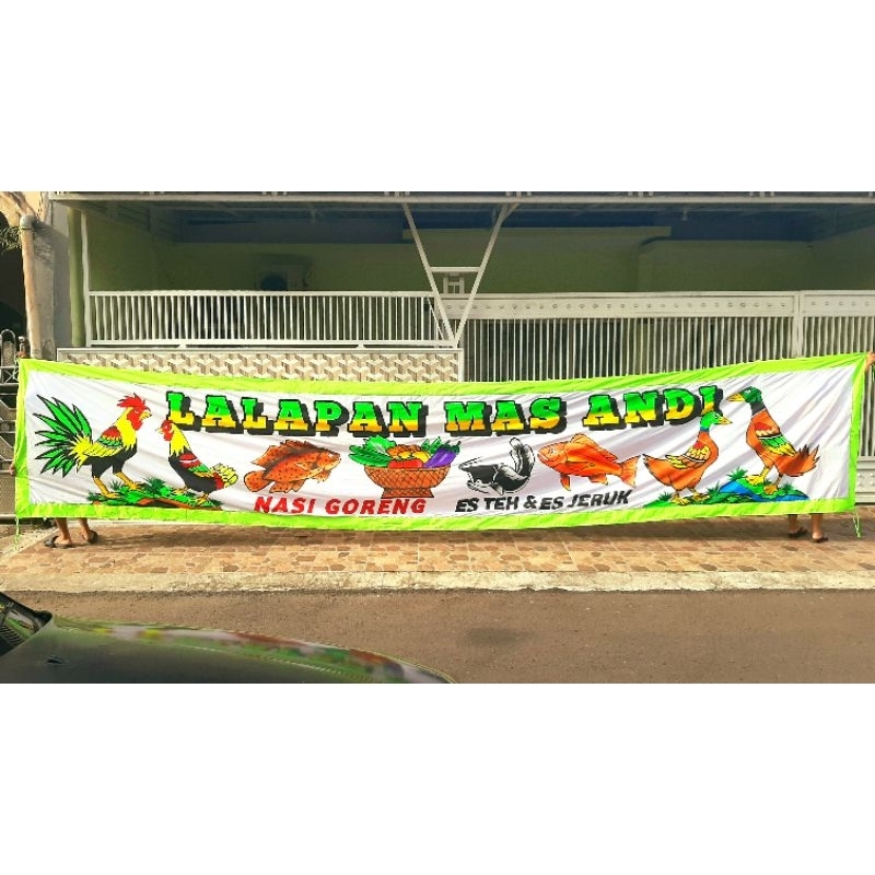 spanduk pecel lele lamongan spanduk kain lukis spanduk kain custom