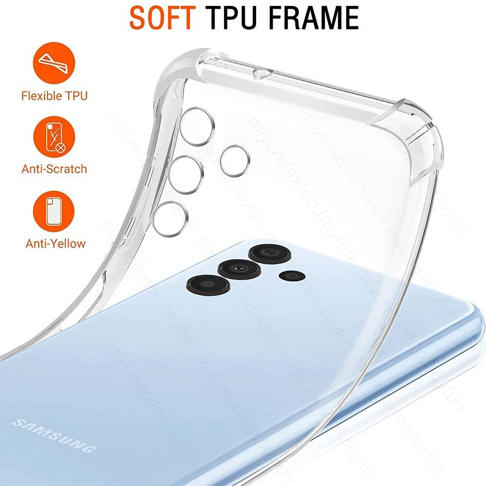 Soft Case Silikon Samsung Galaxy M14 5G M34 M54 Bening Transparant Airbag Anti Crack Tebal