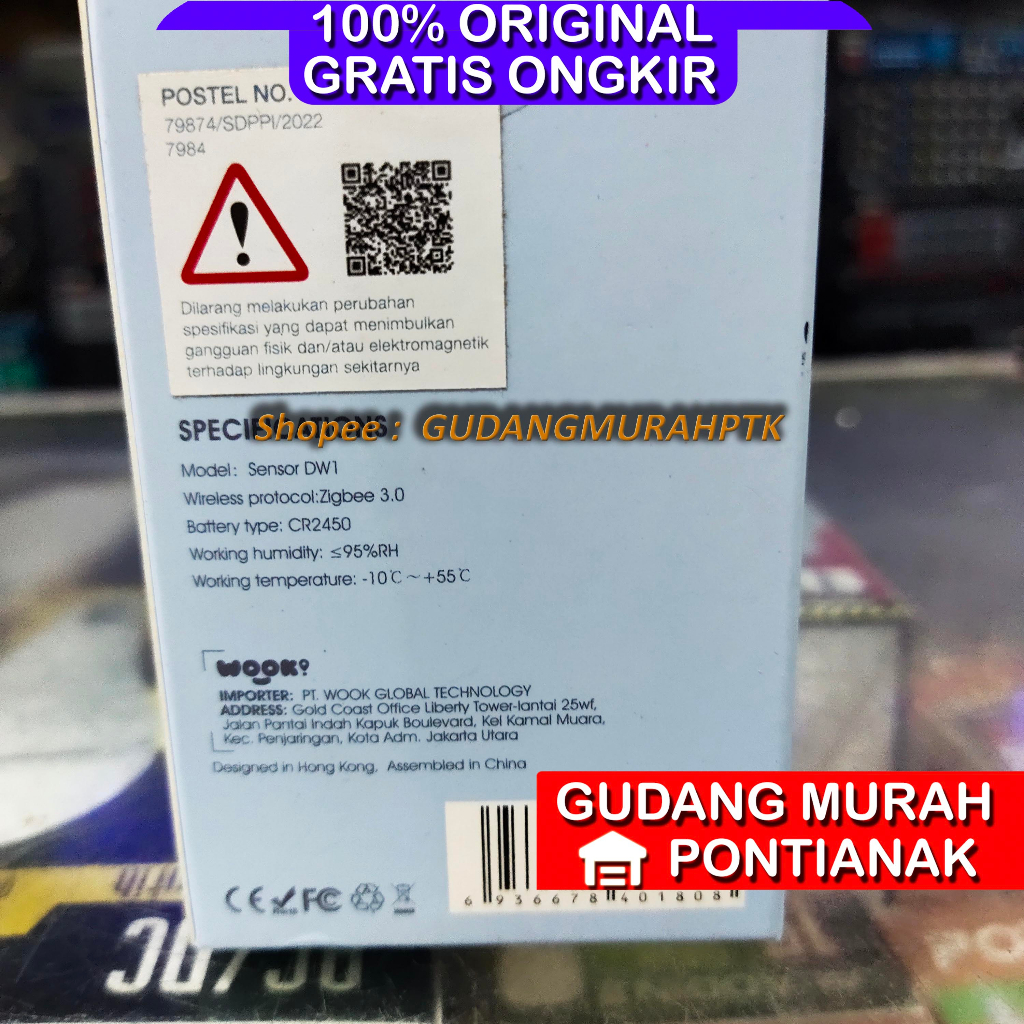 Alarm Pintar Pintu atau jendela / Anti maling Acome Sensor Pintu Acome Dw1 Smart Control Door And Window Sensor