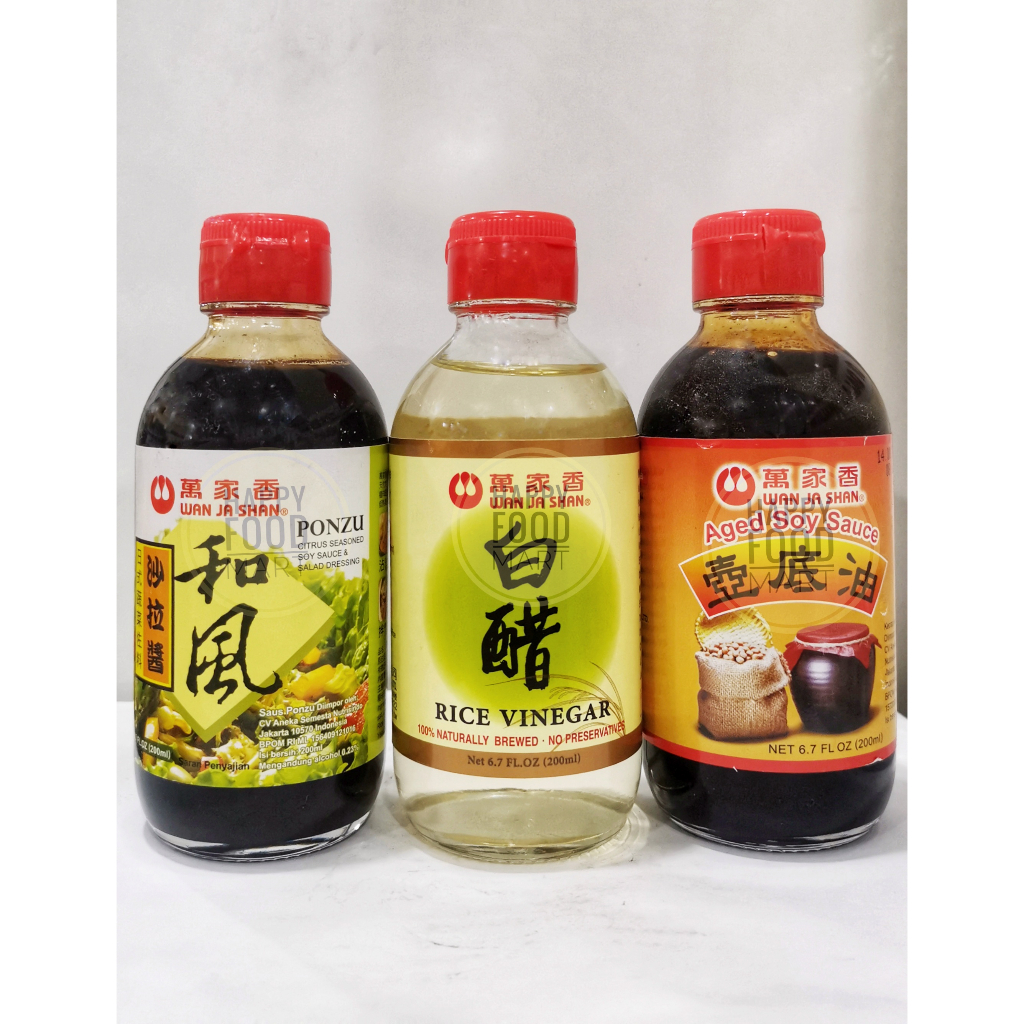 

[PROMO] WAN JA SHAN RICE VINEGAR 200ML/PONZU SAUCE/AGED SOY SAUCE/WAN JIA XIANG CUKA BERAS PREMIUM/SAUS DIPPING SHABU/WJS CUKA PUTIH ALAMI/ARAK MASAK TANPA PENGAWET/KECAP ASIN PREMIUM
