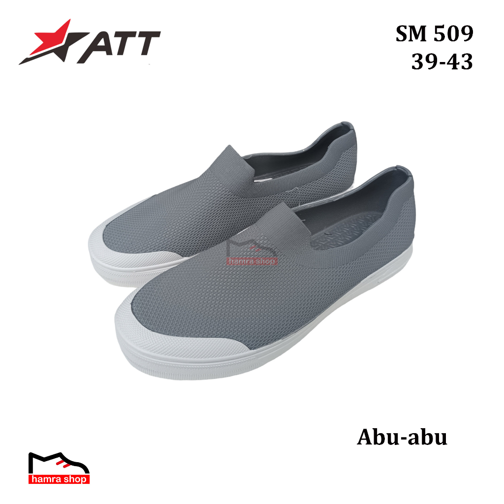 ATT SM 509 Sepatu Slip on Karet Pria dan Remaja Laki-laki