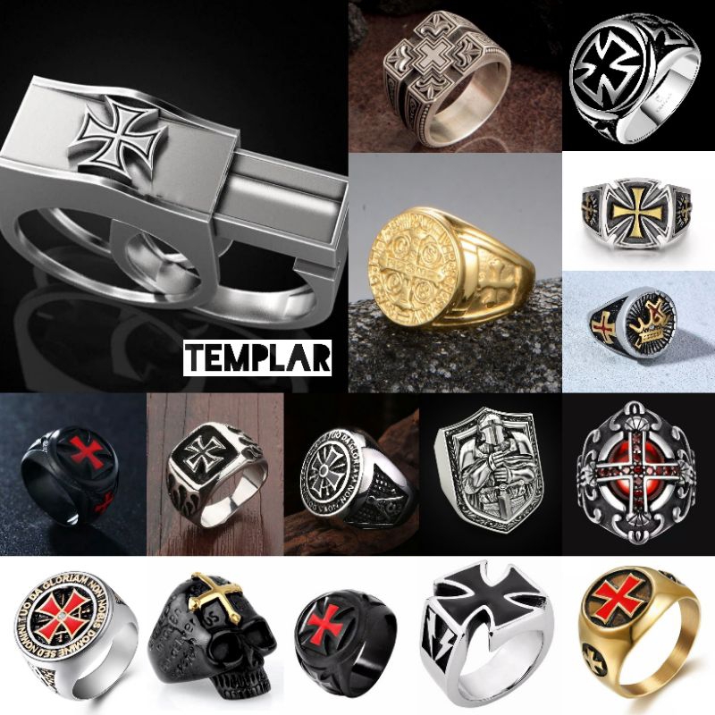 Cincin pria gaya pendekar independent punk style seri knight templar part 1