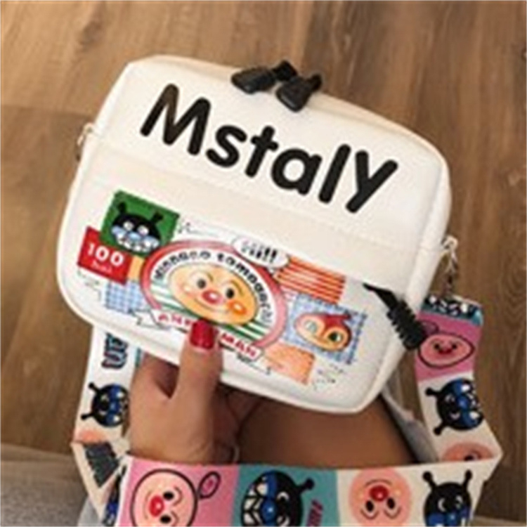 Tas Selempang Harajuku Gaya Gadis Lembut Anak Perempuan Kartun Tas Kecil Anak-anak Lucu Korea Tas Cross-body Gelombang