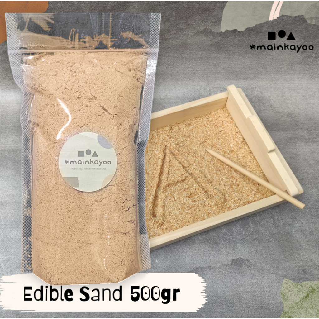 Sensory Edible Sand 500gr - Pasir foodgrade boleh termakan - mainan sensori