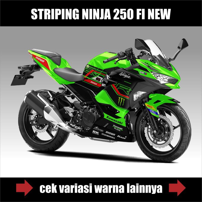 Striping Sticker Ninja 250 Fi New / Stiker Ninja 250 Fi New