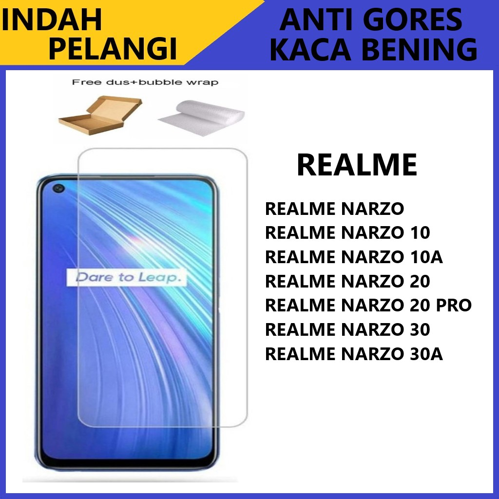 [GROSIR] TEMPERED GLASS OPPO REALME NARZO 10 NARZO 10A NARZO 20 PRO NARZO 30 NARZO 30A SCREEN PROTEC