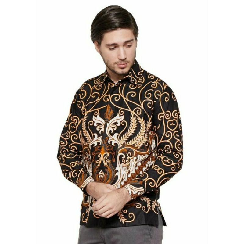 KEMEJA BATIK PRIA LENGAN PANJANG SIZE M L XL XXL  BSWART BatiK HRB026