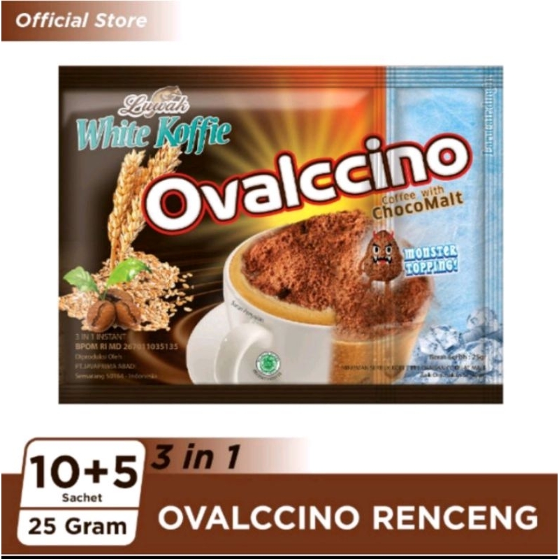 OVALCCINO LUWAK WHITE KOFFIE RENCENG 15 x 25gr