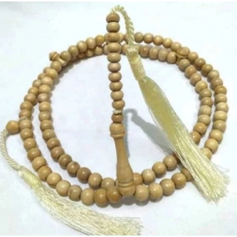 tasbih kayu kemuning gading 99 butir