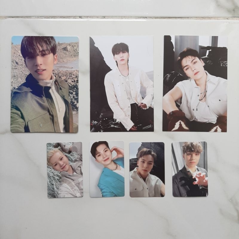 (CLEARANCE SALE) Photocard, Postcard, dan Benefit Weverse Mingyu, Woozi, Seungkwan, Vernon