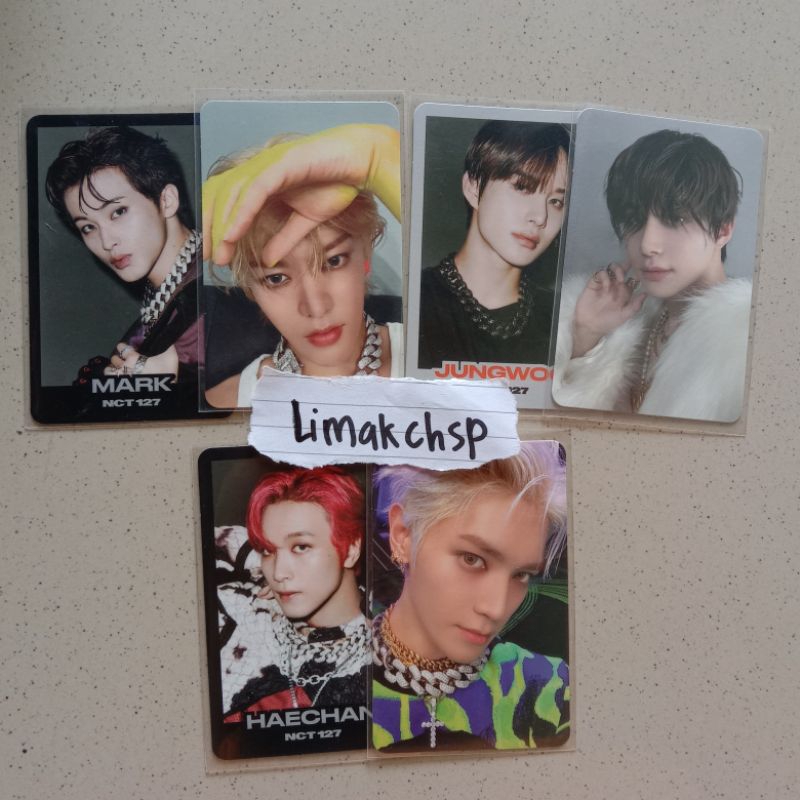pc trading card 2 baddies mark yuta haechan taeyong black dan silver