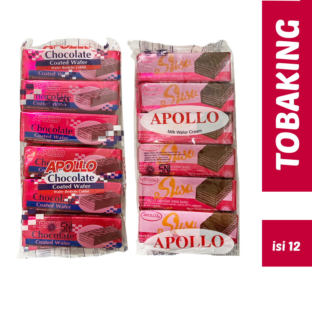 

Apollo Wafer Coklat Susu Apolo Wafer Biskuit Chocolate Milk 12 biji