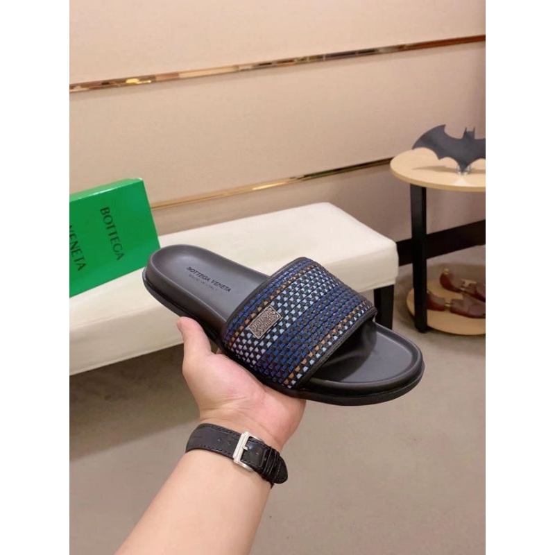 sandal pria slide sendal cowok bov p1shoes selop import anyaman new