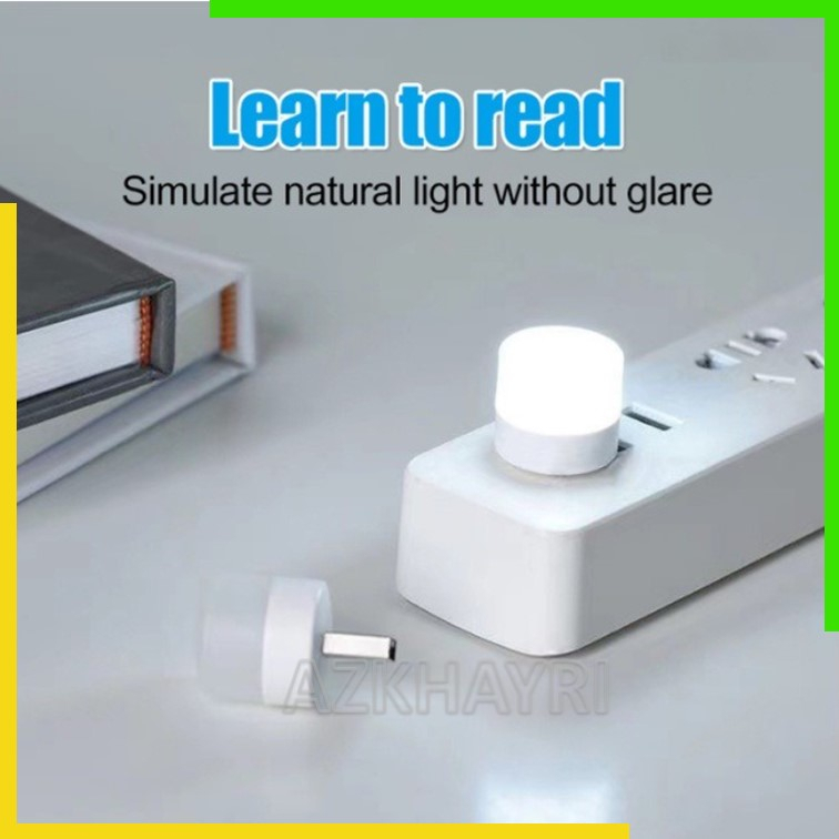 Lampu Mini LED USB Eye Lampu Tidur Mini Travel Baca Emergency Bohlam Bulb Light Kecil