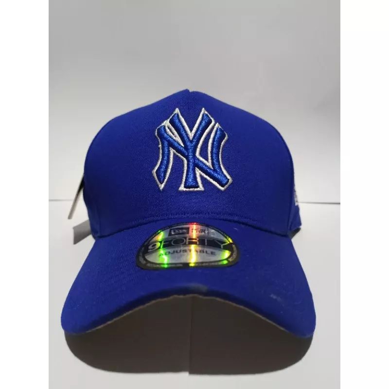 TOPI premium logo YN_LA biru