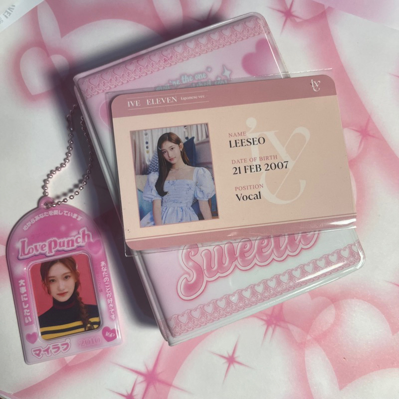 ive leeseo photocard id card eleven japan/jepang