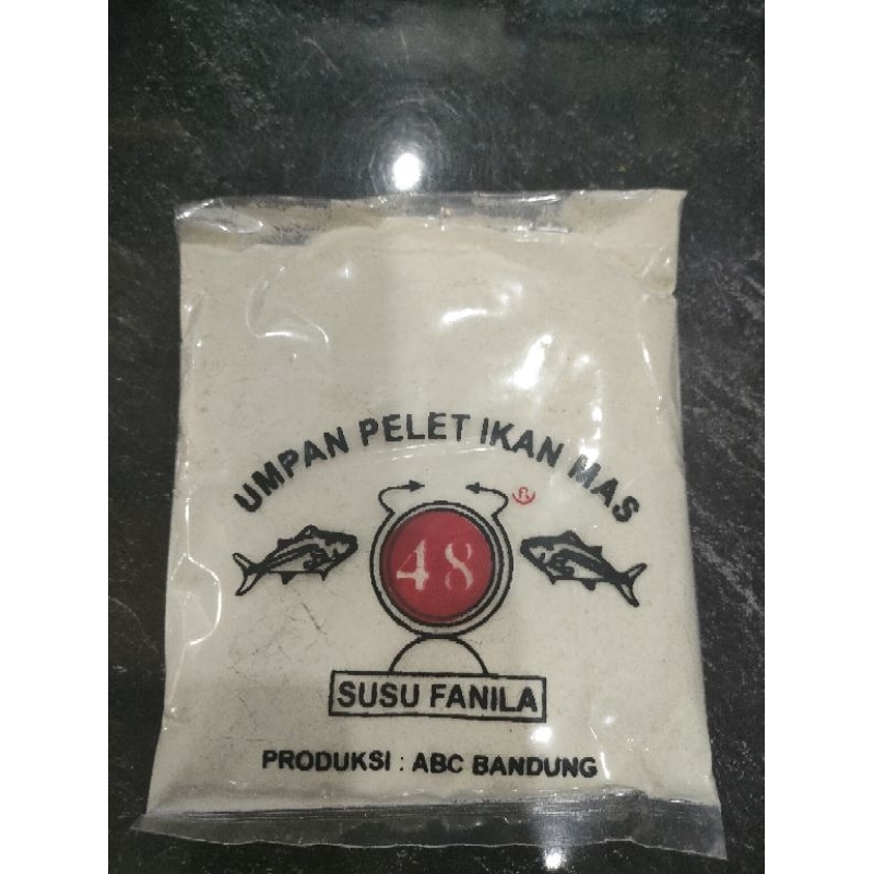 Umpan Pelet Ikan Mas 48 Putih Aroma Susu Vanila