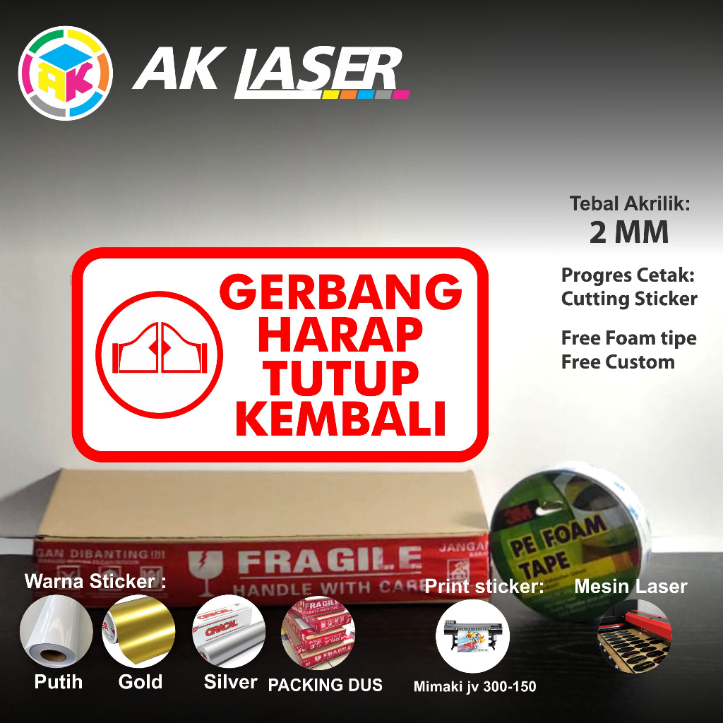 

RK AKRILIK SIGN GERBANG HARAP TUTUP KEMBALI ACRYLIC GERBANG HARAP TUTUP KEMBALI SIGNAGECUSTOM