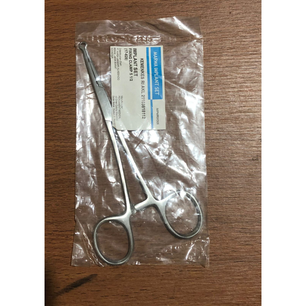 Klem U 14cm Stainless / Klem Implan Stainless / Klamp Implant 14cm Stainless Steel SAFFA/ MARWA