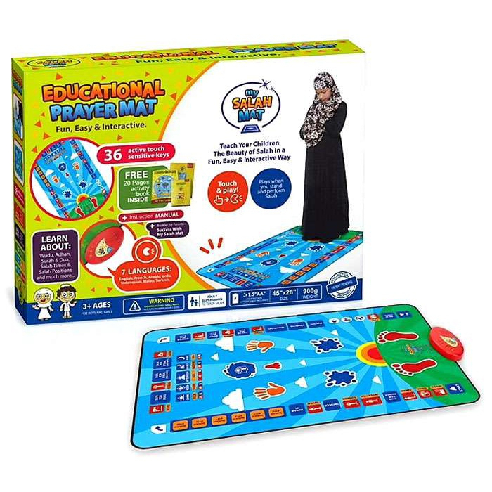 Sajadah Anak Educational Prayer Salat Mat Alat Belajar Salat untuk Anak Smart Sajadah