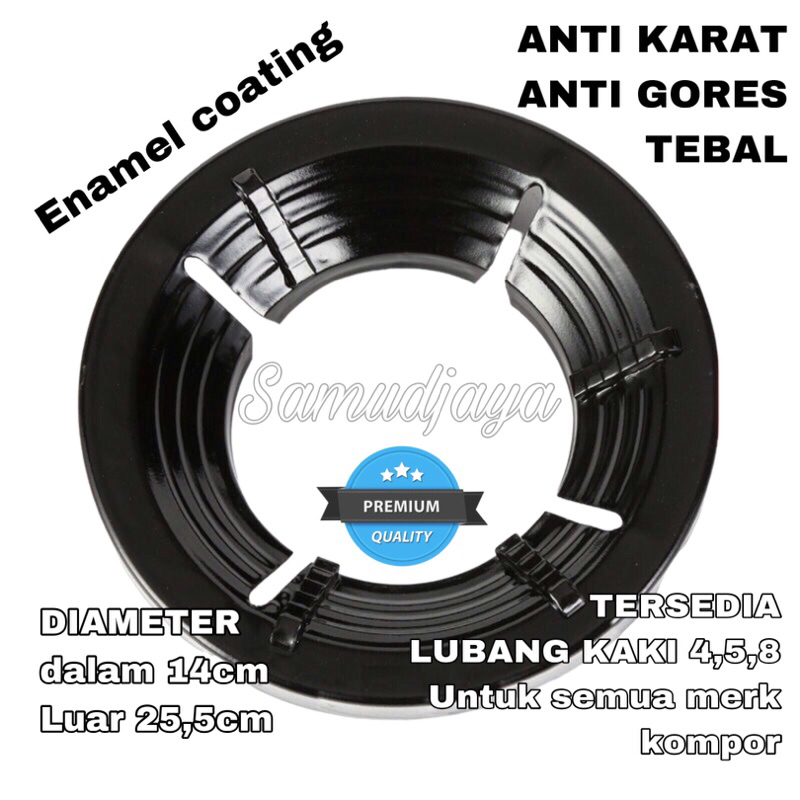 tatakan kompor anti angin kaki 4/ cover kompor gas multi