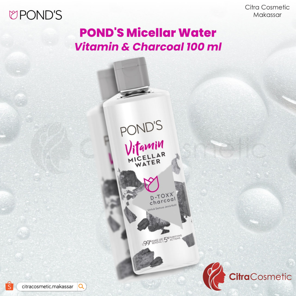 Ponds Charcoal Mecellar Water 100 Ml