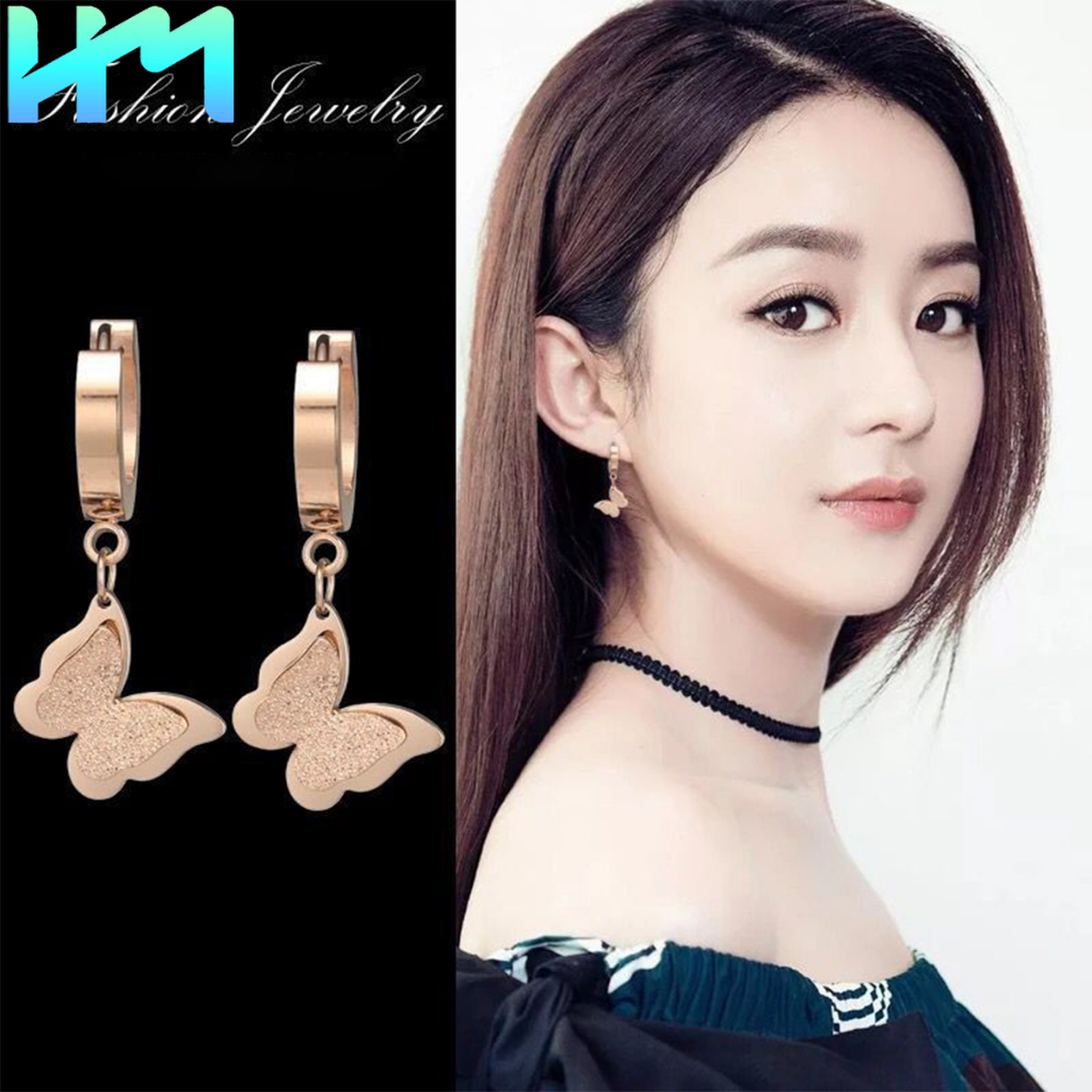 Anting Wanita Titanium Anti Karat / Anting Gantung / Perhiasan Wanita Asli Titanium / Anting Titaniu