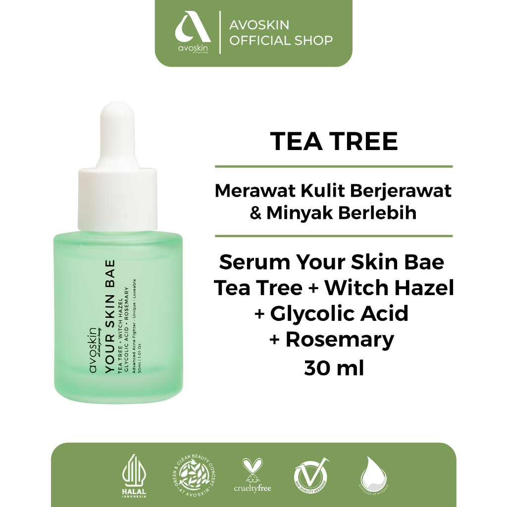 Serum Avoskin Your Skin Bae Tea Tree 30ml-Untuk Kulit Berjerawat