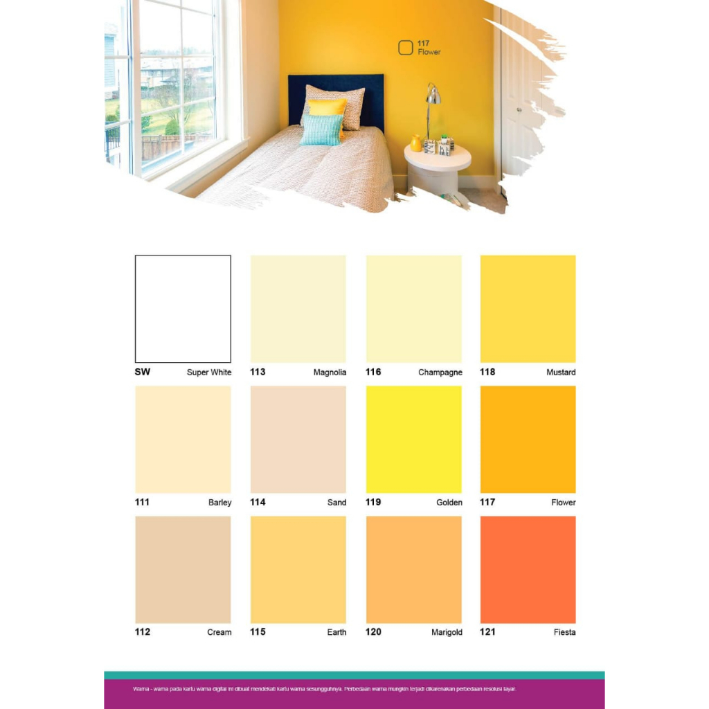 JASMINE Galonan 4.5KG Cat Tembok Dinding dan Plafon Interior Berkualitas Ekonomis