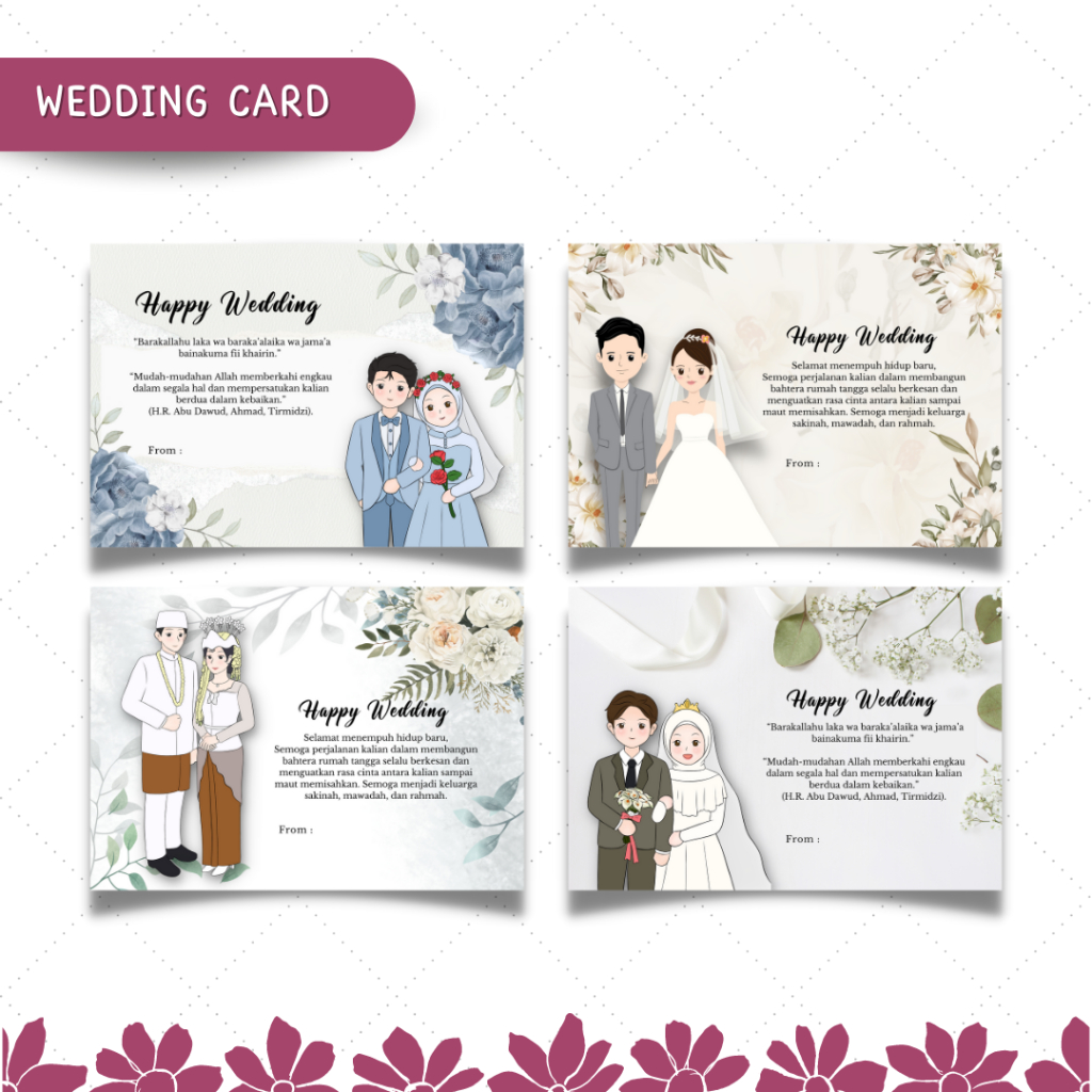 

KERTAS OLSHOP - FREE CUSTOM WEDDING CARD / KARTU PERNIKAHAN