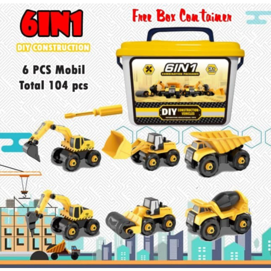 

Promo Mainan Anak Laki Laki DIY Truk Konstruksi Bongkar Pasang Truk 6 pcs - TrukKontainer Diskon
