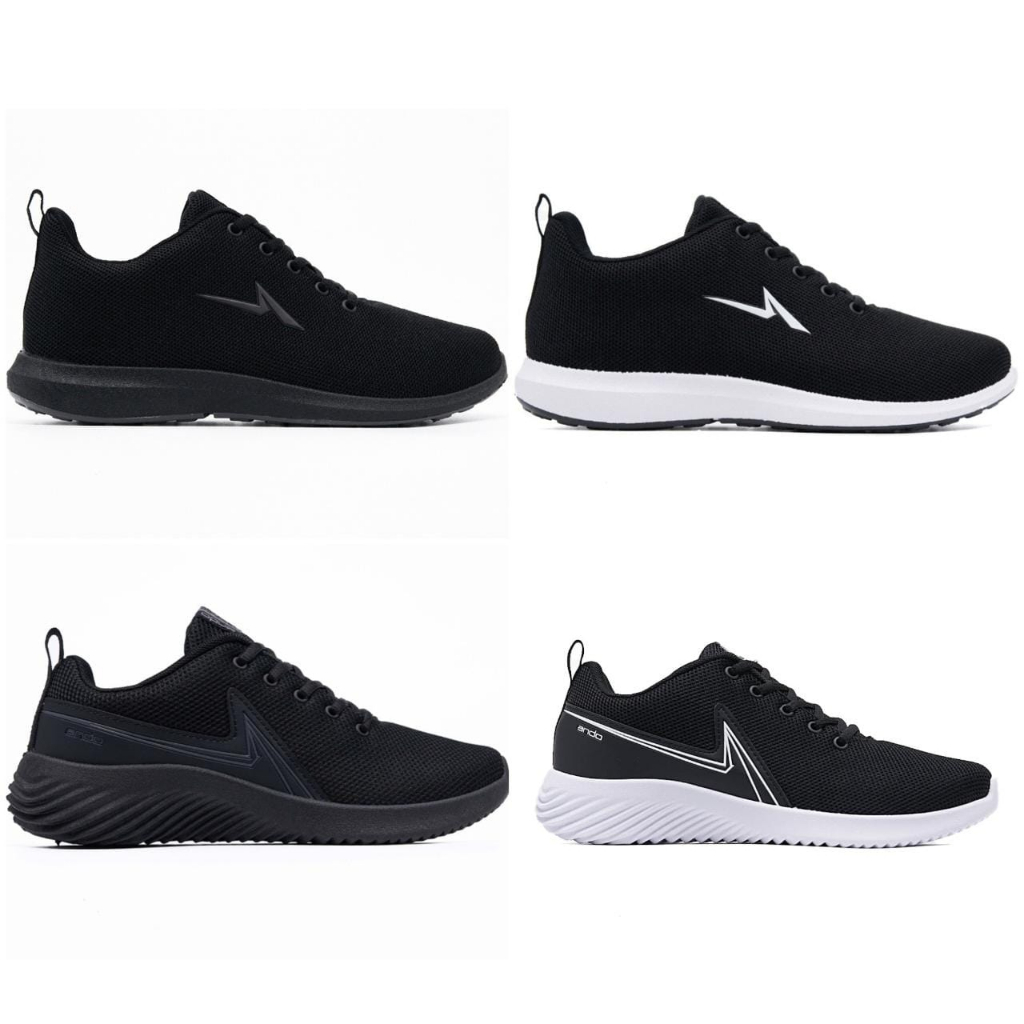 Sepatu Sneakers Sekolah Pria Dewasa Ando Asher Boaz Size 39-43 Original