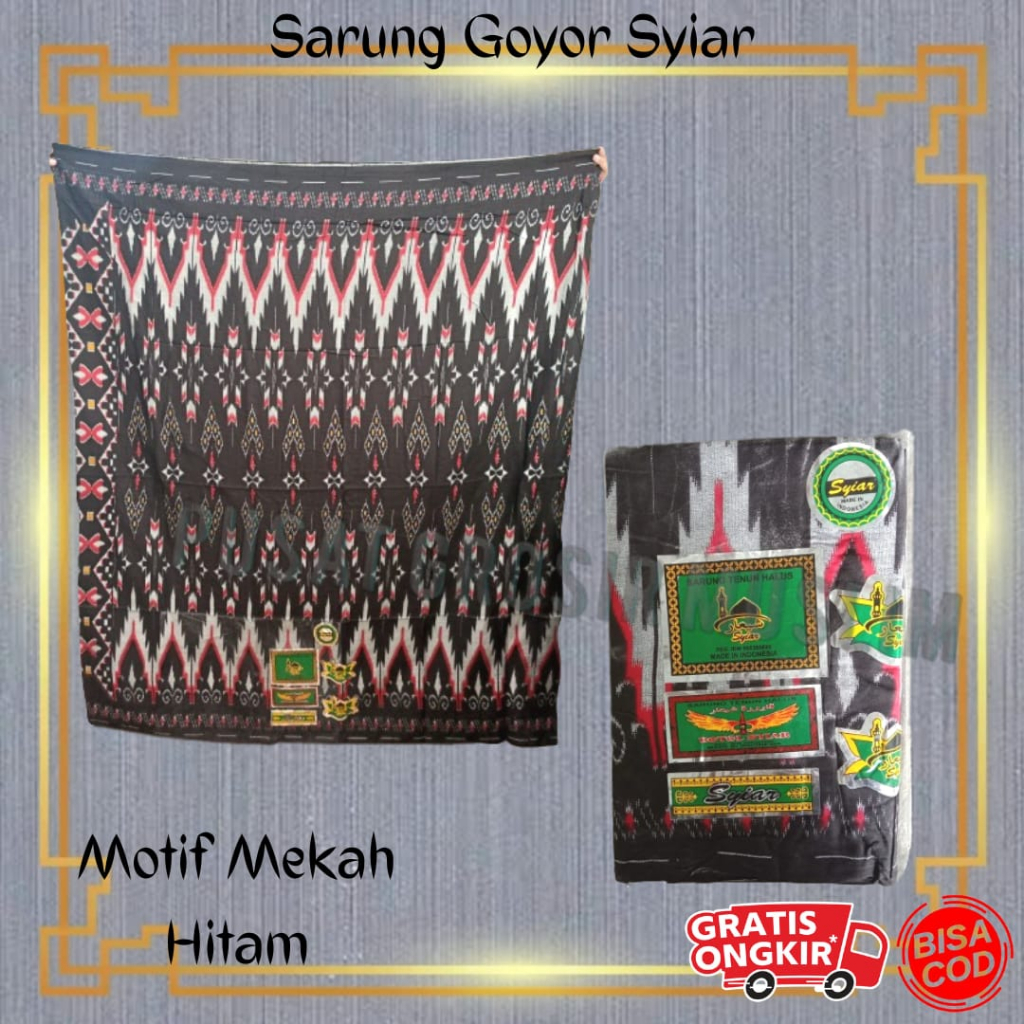 Promo Sarung Goyor Syiar Printing Sarung Goyor Botol Syiar Semi Tenun Motif Mekah