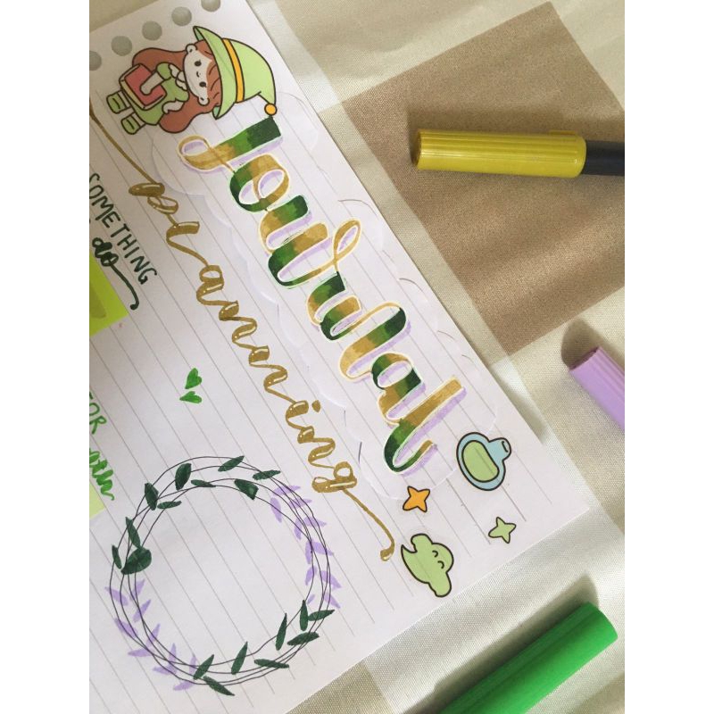 

BUJO JOURNAL CARAMEL MATCHA LATTE