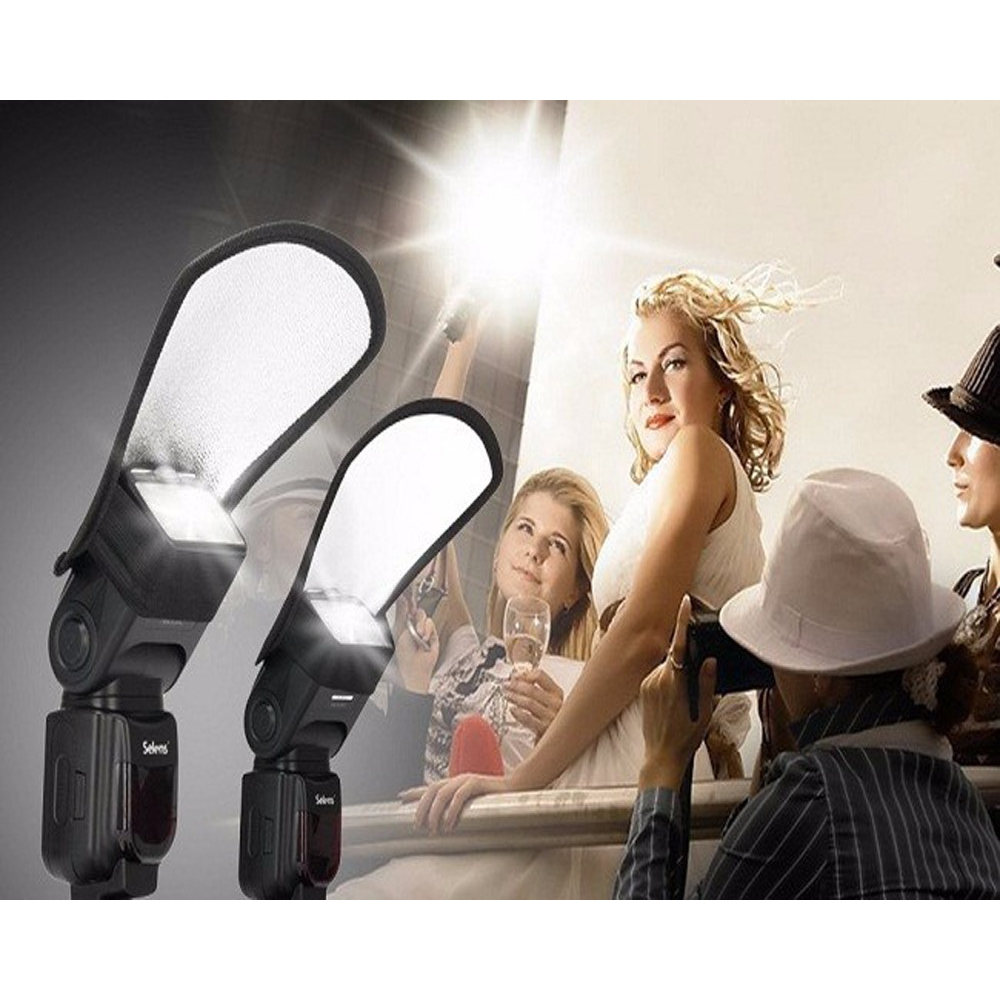 Kamera Flash Diffuser Softbox Reflektor 2 In 1 - SNL18 - Black