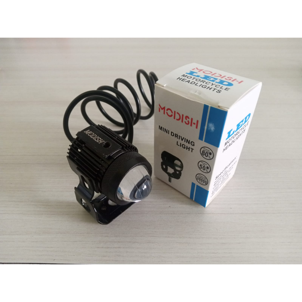 Lampu Sorot Tembak Led 2 Tone Putih Kuning CR22 / D2 + Kipas Modish