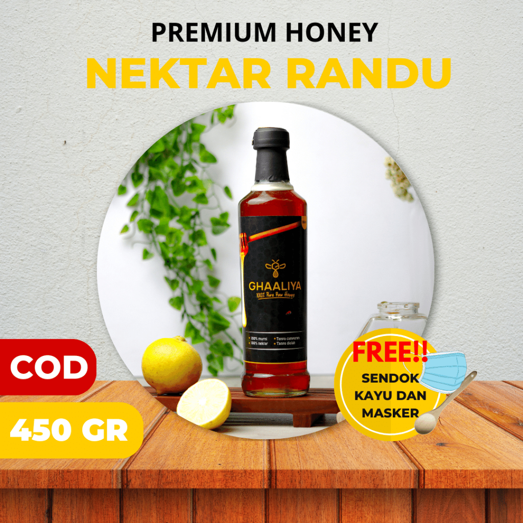 

MADU RANDU 450 GR MURNI ASLI 100 % SEHAT HERBAL RAW NATURAL HONEY ANAK DEWASA SUPLEMEN DIET SARANG MADU