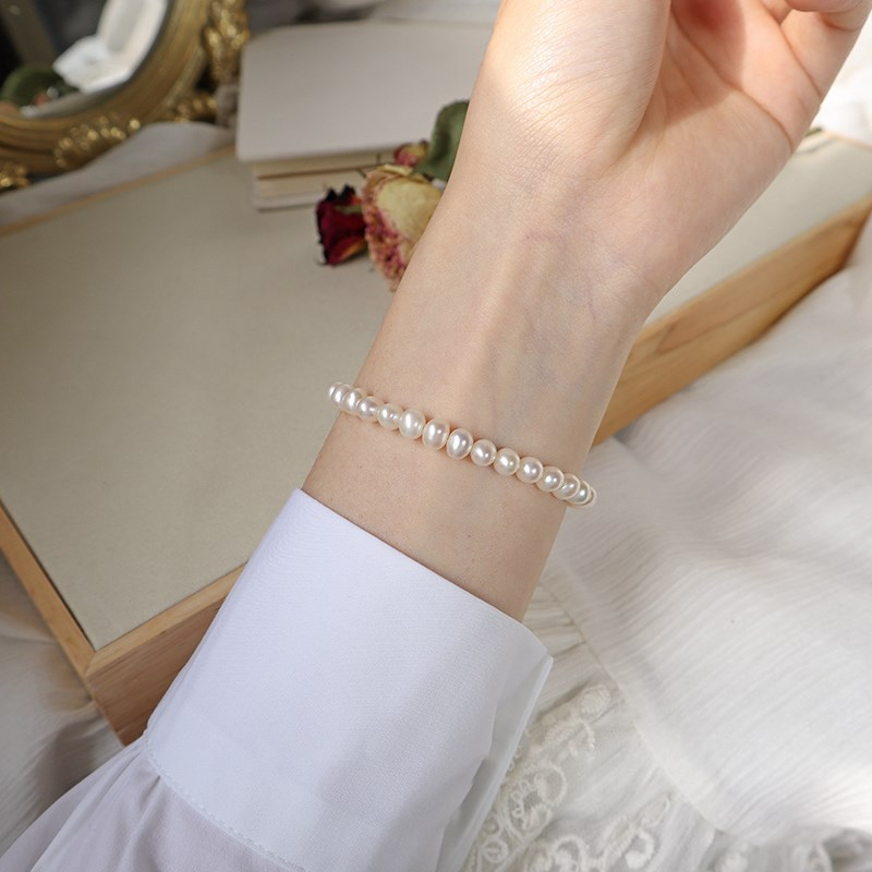 Gelang Mutiara 5 mm Model Korean Untuk Pria Dan Wanita Style Korea