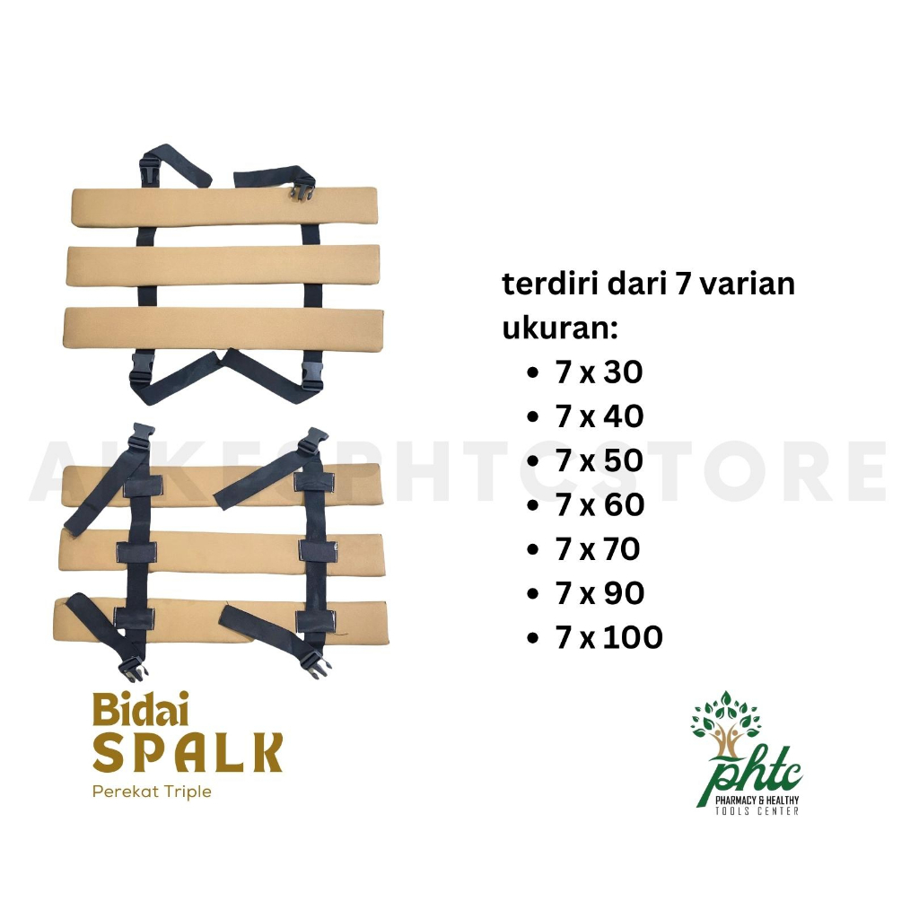 Bidai Sepasang Perekat Triple l Spalk Perekat Triple l Papan Penyangga Untuk Patah Tulang Varian Pendek