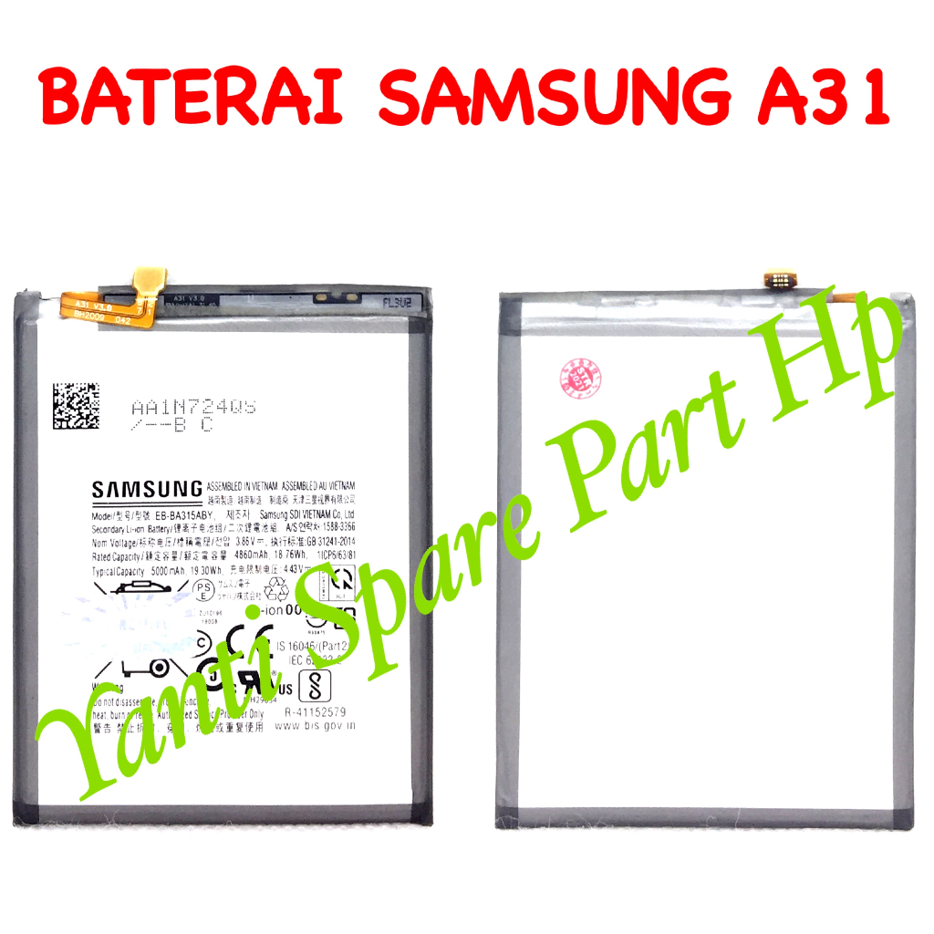 Baterai Samsung A31 A315 A32 A325 A22 4G A72 EB-BA315 EB-BA426ABY Original Terlaris New