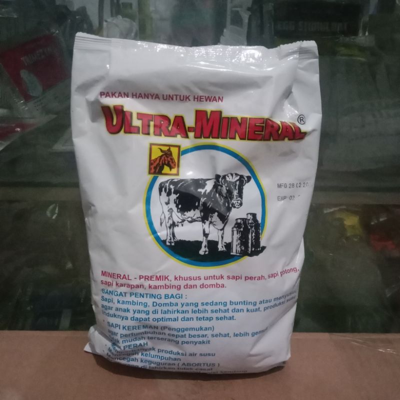 ULTRA-MINERAL/mineral premik/mineral sapi perah/sapi potong/sapi karapan/mineral kambing/mineral dom