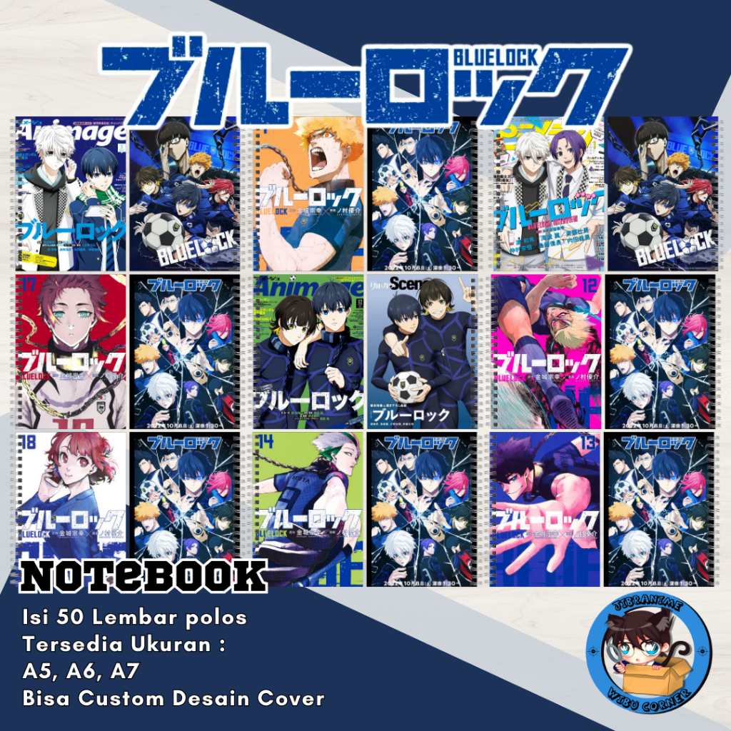 

note book blue lock / notebook blue lock / buku catatan blue lock (2)