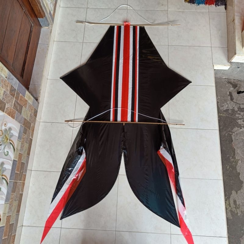 Layangan Bebean Knockdown (Bongkar Pasang) 1,2 Meter + Guangan SIAP TERBANG