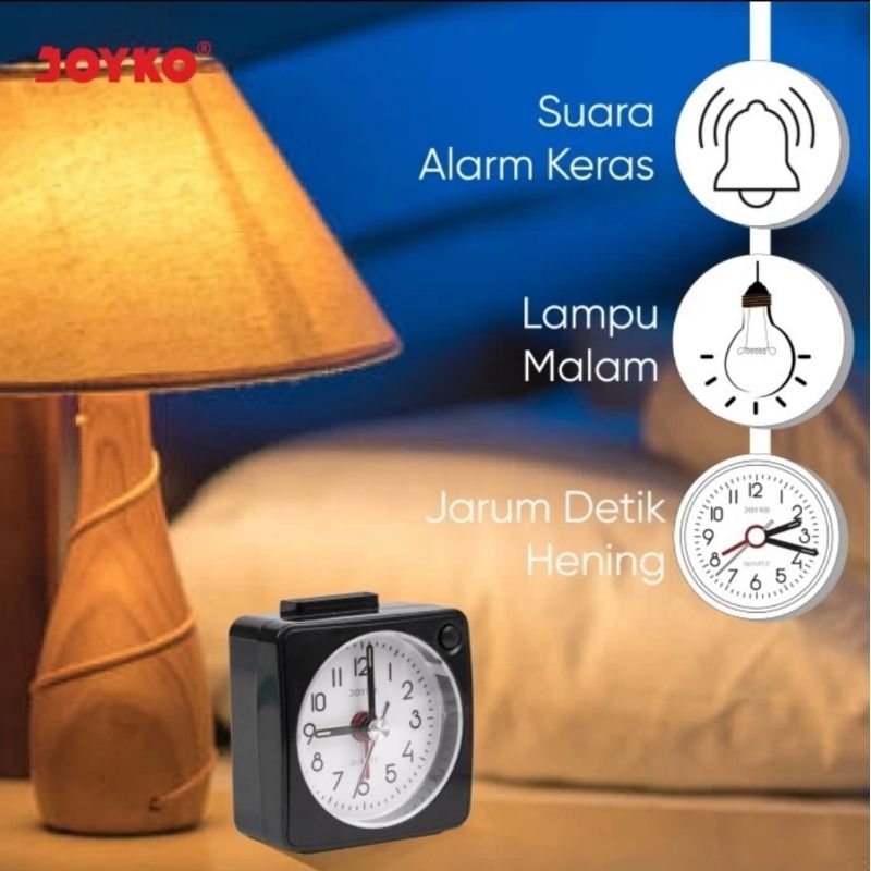 Alarm Clock Jam Beker JOYKO ALCL604 / Weker Dering &amp; Lampu Malam 604