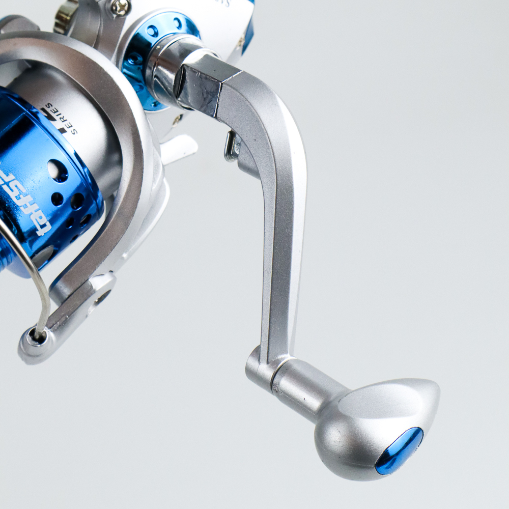 TaffSPORT 3000 Series Reel Pancing Spinning Fishing Reel 5.5:1 Gear Ratio - SA3000 - Silver Blue