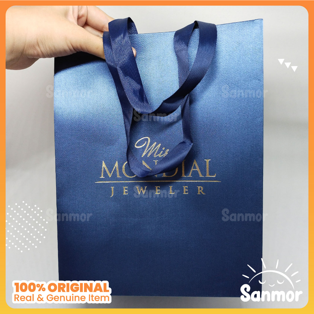 

Paperbag Satin Original Genuine Miss Mondial Jeweler Size Small 27x11,5x21cm Preloved