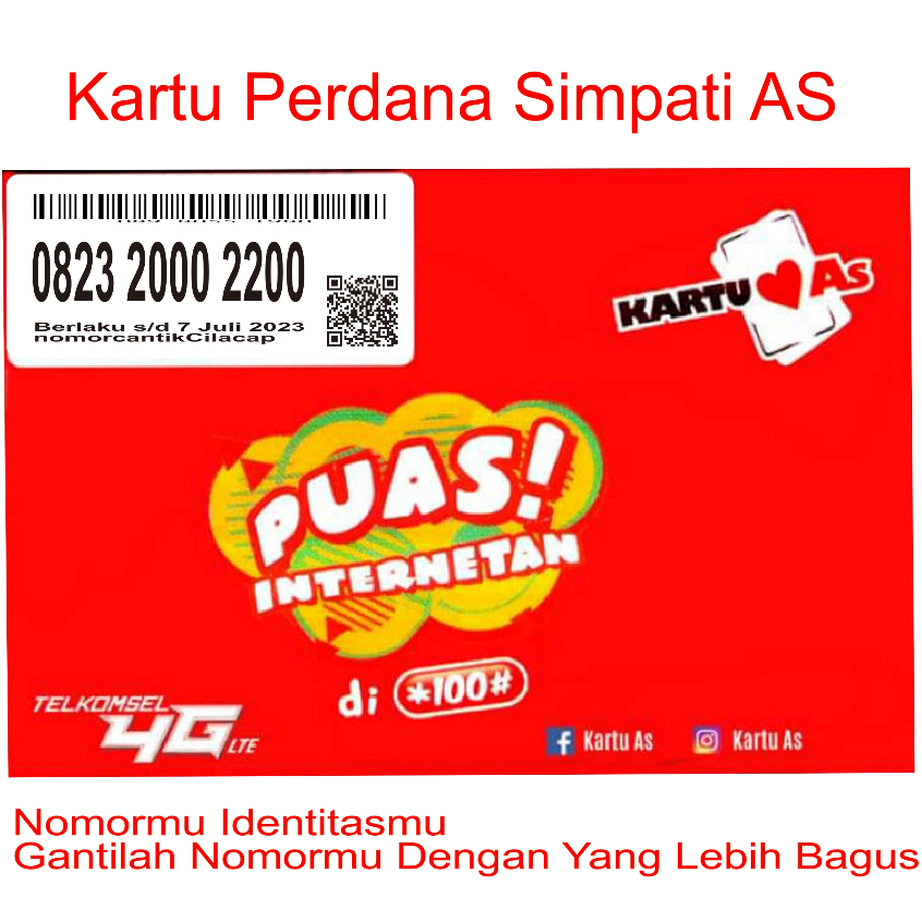 Nomor Cantik Simpati AS 2000 2200 Nomer Rapi Perdana Telkomsel Sempati 20002200