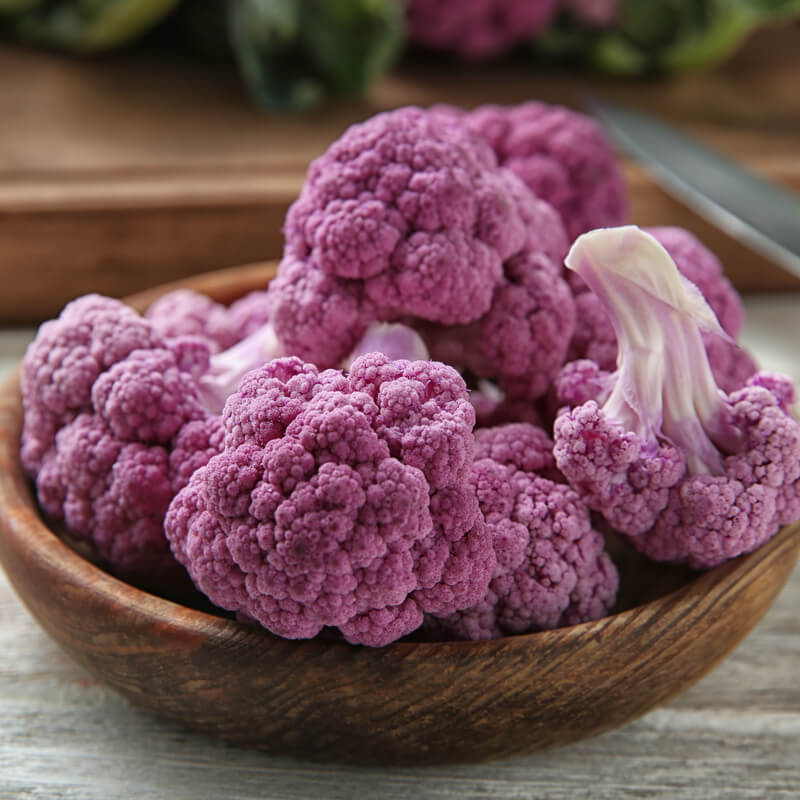 Benih Bibit Biji - Cauliflower Di Sicilia Violetto Bunga Kembang Kol Ungu Italian Purple Cauliflower Seeds - IMPORT