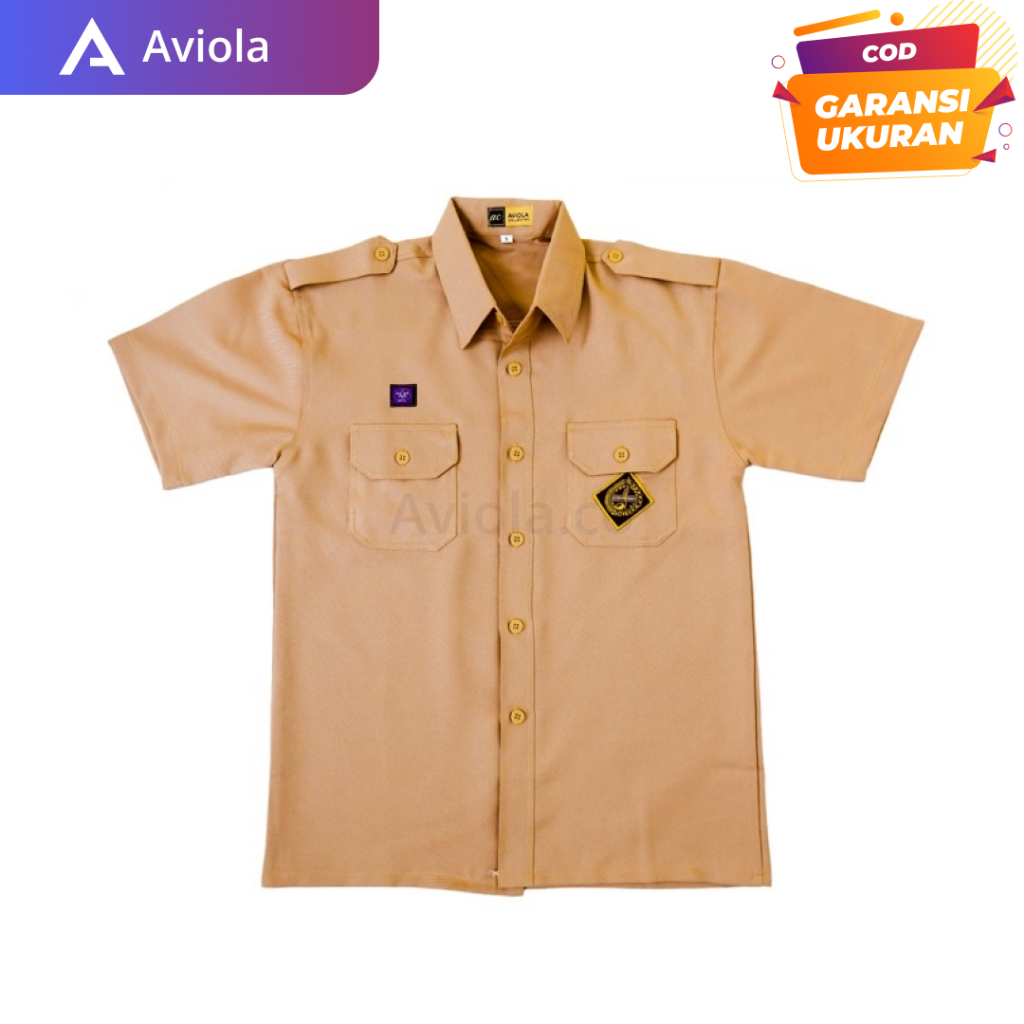 Seragam Pramuka Rapilo SMP/SMA - seragam pramuka laki laki - baju Pramuka SMP/SMA