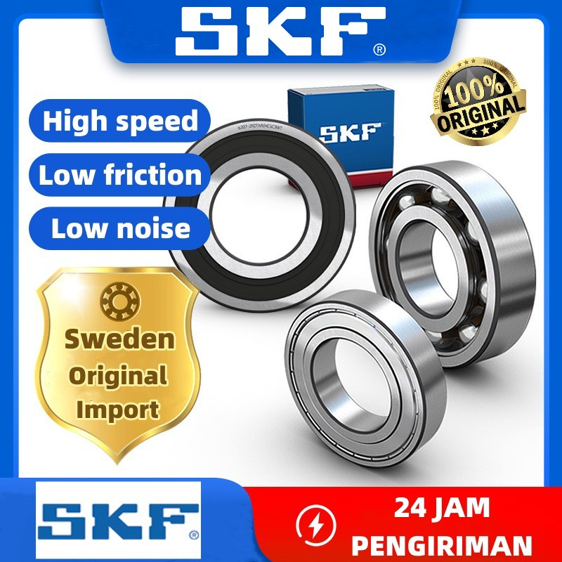 Bearing 62 Seri SKF 100% Original / Bearing Roda / bantalan / Tutup Karet / Kualitas Tinggi 100% asl
